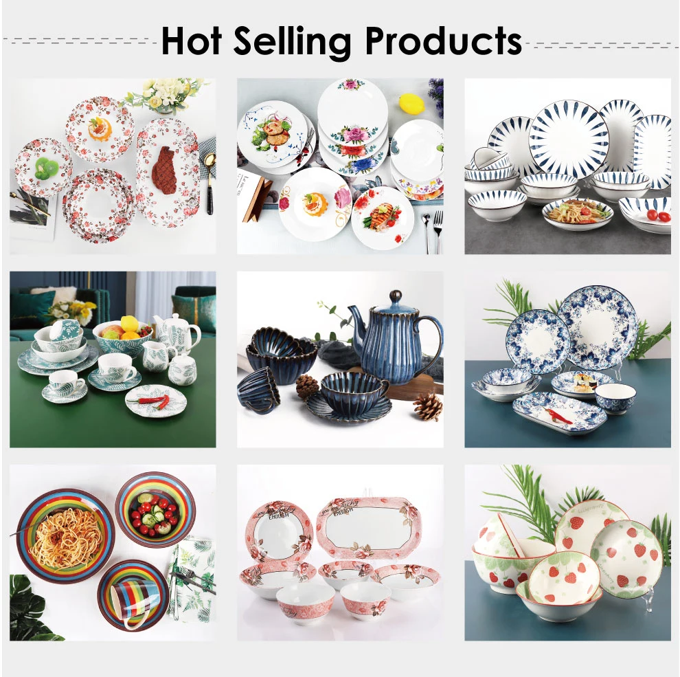 Personalised Design Ceramic Tableware Customized Royal Porcelain Dinnerware Sets