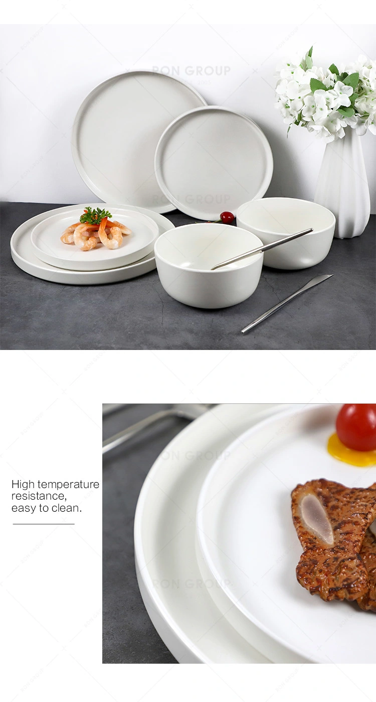 Hot Sale European and American Style 12PCS Stoneware Ceramic Dinnerware Set