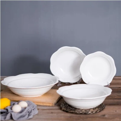 Wholesale Hotel White Ceramic Bowl 8