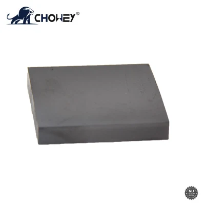 Square Sintered Silicon Carbide (SIC) Ceramic Plate Bp5008 for Bulletproof Plate